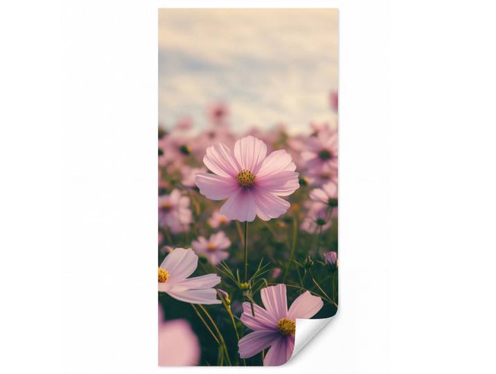OnlyWow Tapete - Blumen - Lila - Unscharf - 120x220 cm, Rosa, Papier, Rechteckig, 120x220 cm, Tapeten & Wandverkleidungen, Vliestapeten