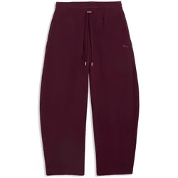 PUMA HER Relaxed Winterized Barrel Leg Jogginghose Damen 24 - ruby noir S