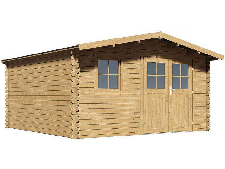 Abri de jardin bois Belval - 18,75 m² - 28 mm