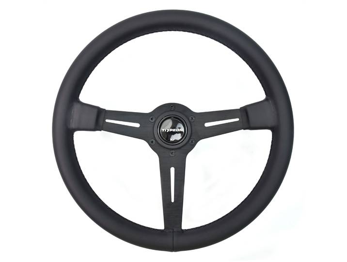 Volant de voiture universel en cuir microfibre 350mm avec support de bande voitures de course