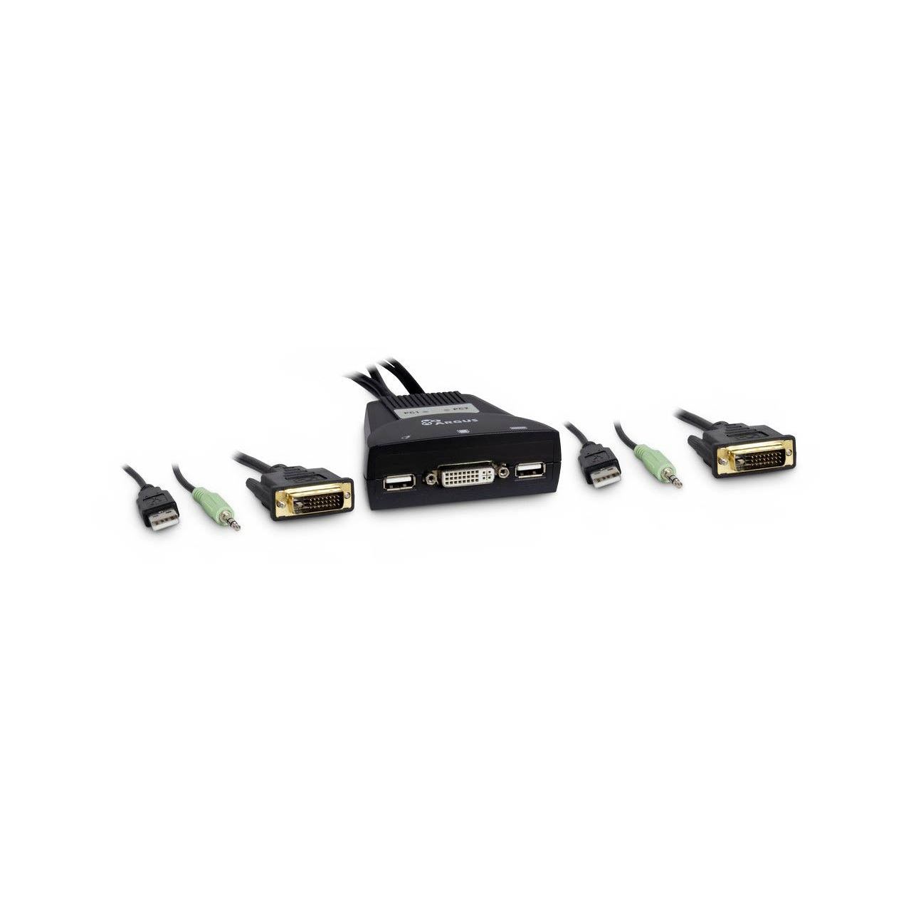 Inter-Tech IPC KVM Kabel-Switch LS-21DA DVI