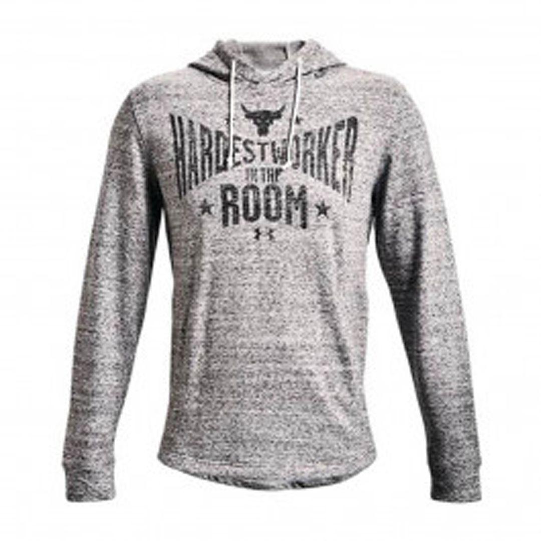Under Armour Project Rock Heren Grijs Terry Hoodie