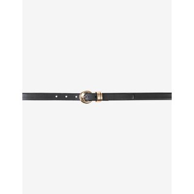 Ledergürtel BRAX "Style DAMENGÜRTEL", Damen, Gr. 100, schwarz, Leder, Gürtel Ledergürtel, Ledergürtel mit Metallschlaufe