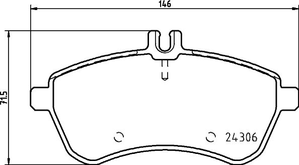 Don Bremsbelagsatz, Scheibenbremse Pcp1024 Für Mercedes