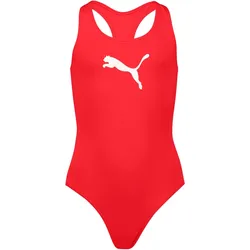 PUMA Swim Racerback Badeanzug Mädchen 02 - red 152