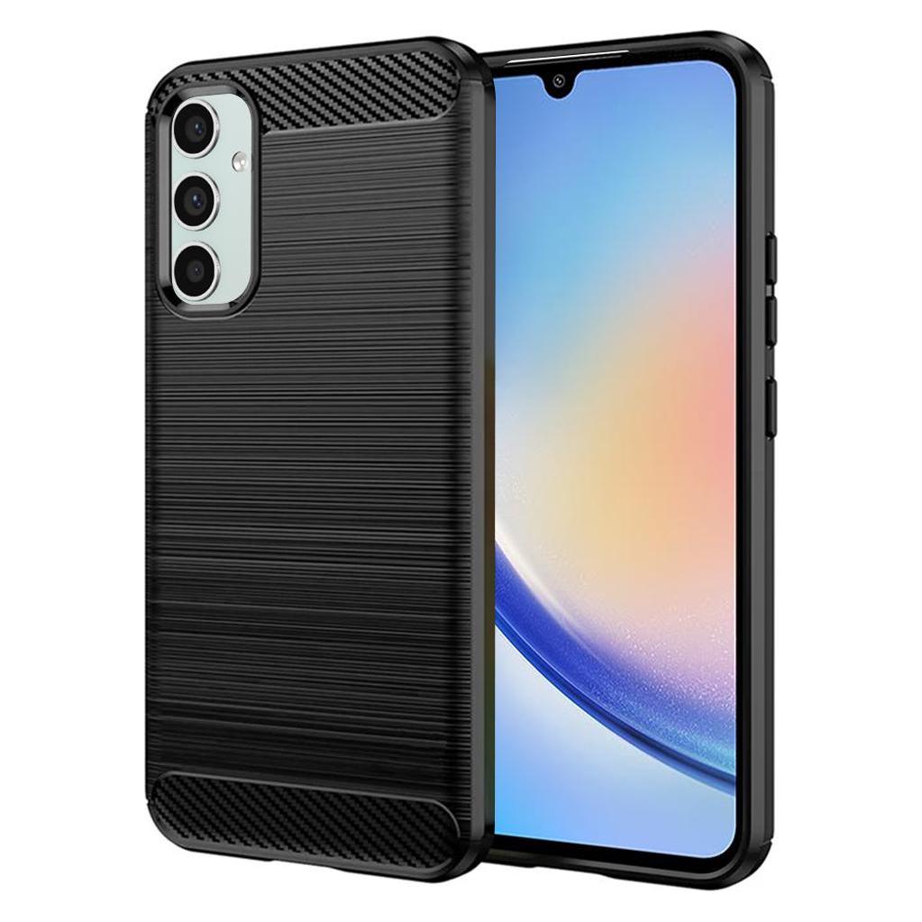 Techsuit - Carbon Silicone - Samsung Galaxy A34 5G - Black (Samsung Galaxy A34 5G) (56342491)