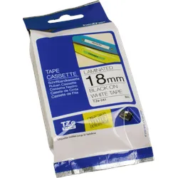 Brother P-Touch Band TZe-241 schwarz auf weiß 18mm x 8m laminiert