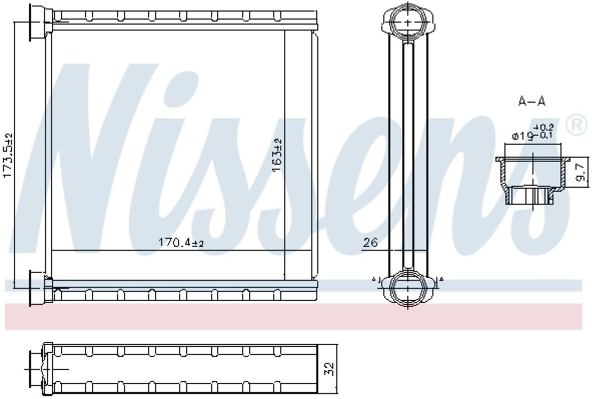 Wasser-Heizgerät NISSENS 707278