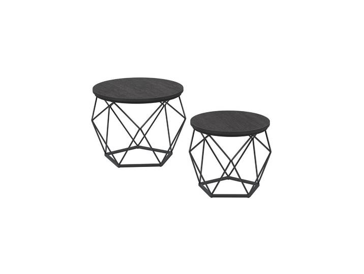 Hansiro Couchtisch Djibouti, Schwarz, Holzwerkstoff, 50x40x50 cm, Wohnzimmer, Wohnzimmertische, Couchtische