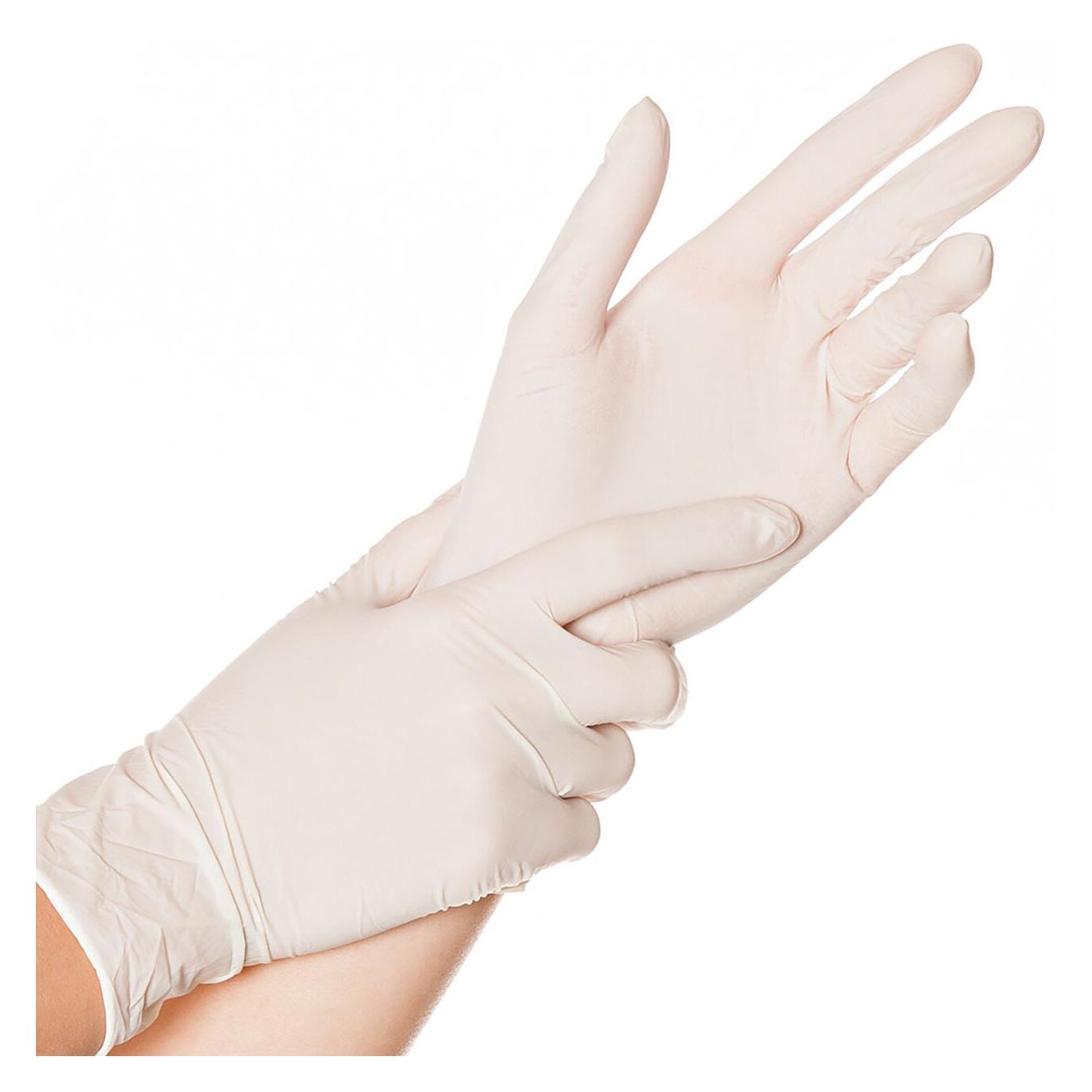 Hygostar Latexhandschuh SENSE, natur, doppelt chloriniert, puderfrei, Grösse L (L) (26711)