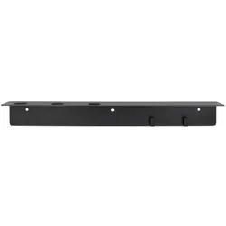 Meraki Bad Regal mit Flaschenhalterung und Hakenleiste, Mattschwarzes Finish