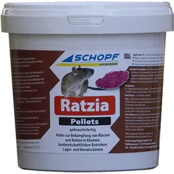 Schopf Ratzia Pellets Mäuse Rattenköder 1 kg (ACHTUNG VERSANDDAUER 100 Tage)