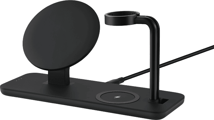 Cargador móvil inalámbrico - ISY IMC 6015, Dispositivos MagSafe, Apple Watch, Auriculares TWS, Negro
