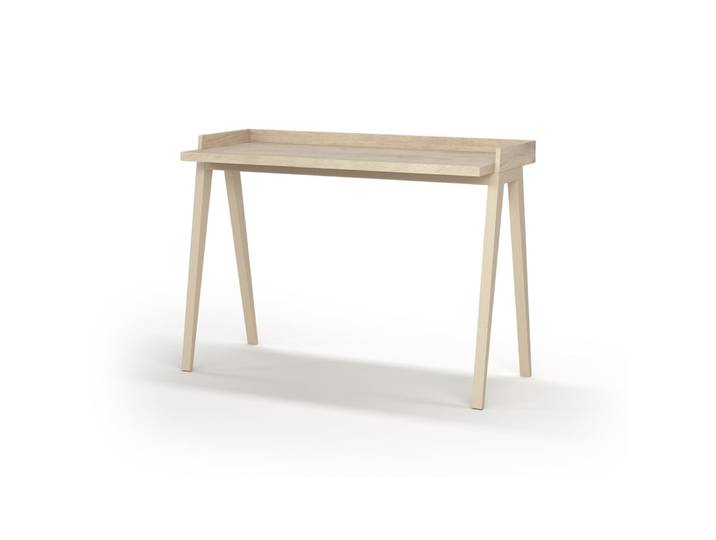 Bureau en mélaminé et hêtre chêne 81x111x50 cm
