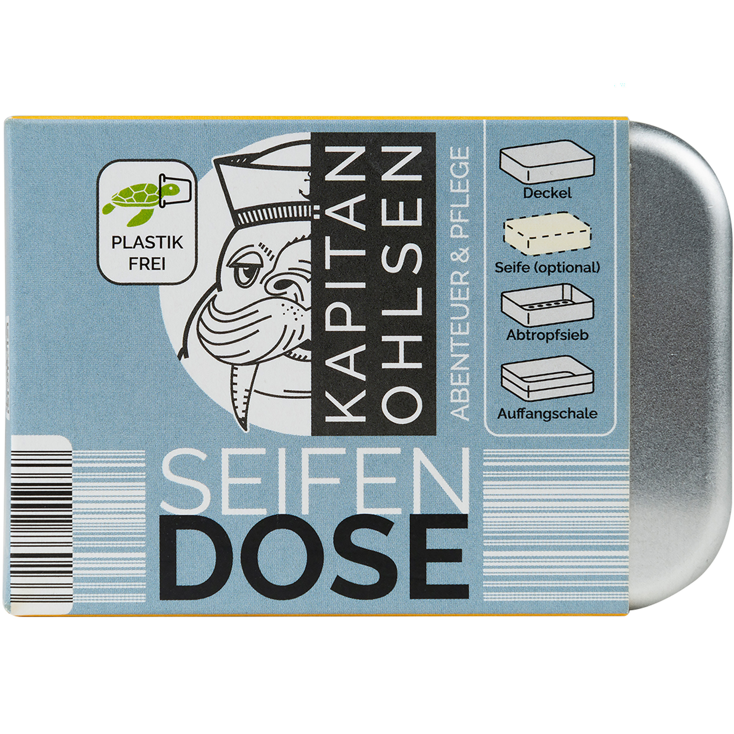 Kapitän-Ohlsens Schatz-Truhe Seifen-Dose Seifen & Shampoos blau