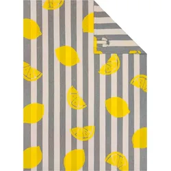 Geschirrtuch PRINTS & STRIPES (BL 50x70 cm) - grau - BL 50x70 cm