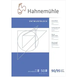 Hahnemühle, Bastelpapier, Transparentpapierblock A3 50BL 90/95 g/q (95 g/m2, 1x)