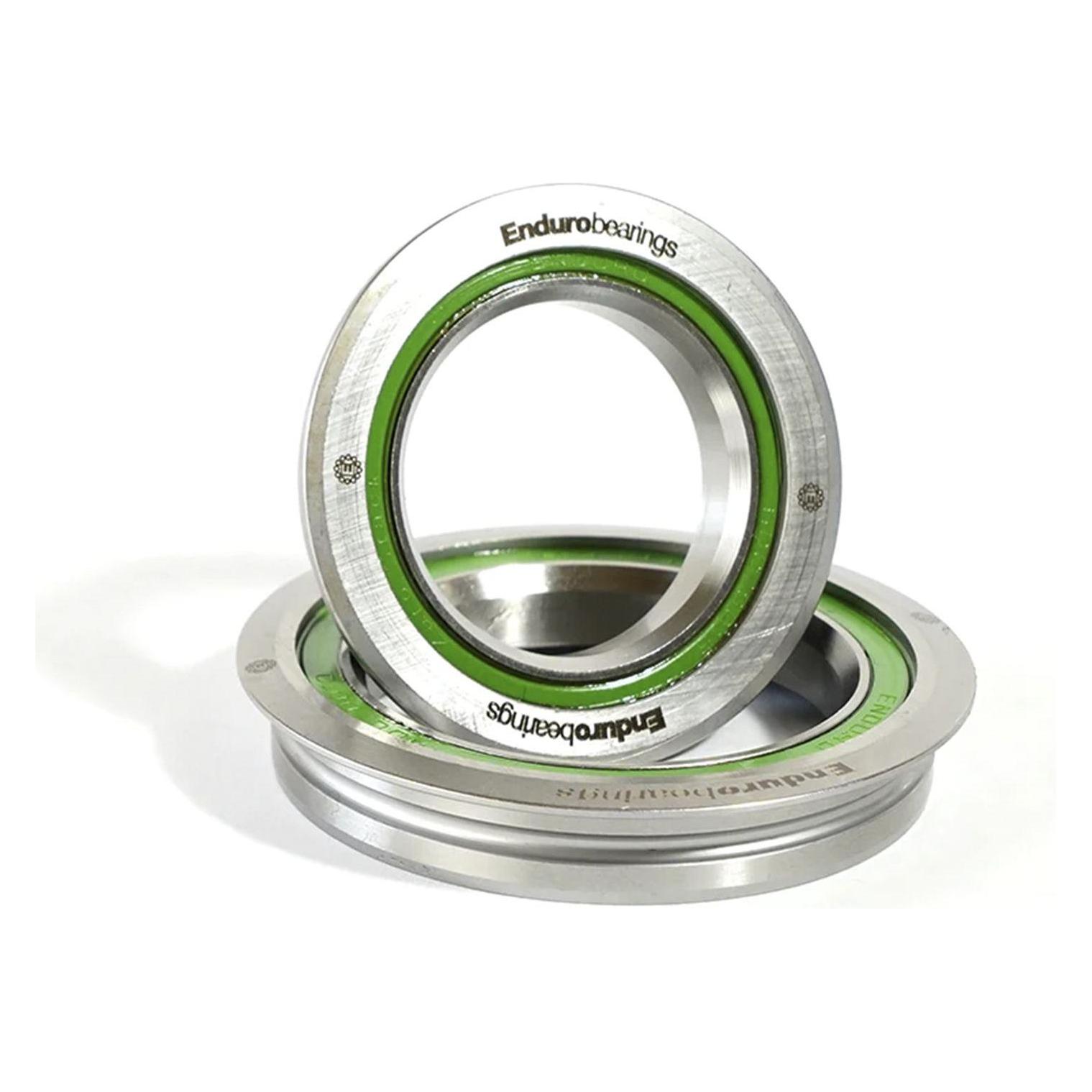 Enduro Bearings MaxHit Angular Contact Stainless Steel Steuersatz, 1 1/8"-1.5", ZS44/28.6 | ZS56/40 (EB9800)