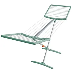 Juwel Fashiondry Wäscheständer Trockenlänge 18m Wäschetrockner mint Aluminium, Wäscheständer, Grün