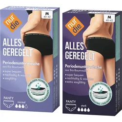 NUR DIE Damen Perioden-Panty Alles Geregelt Set Tag + Nacht 2er Pack