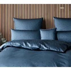 Elegante Bettwäsche Stars - 135x200 cm + 40x80 cm	navy