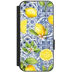 Nivocase Klapphülle für Google Pixel 9 Handyhülle aus Kunst Leder NIVOflip schwarz Griechenland Muster (Google Pixel 9), Smartphone Hülle, Schwarz
