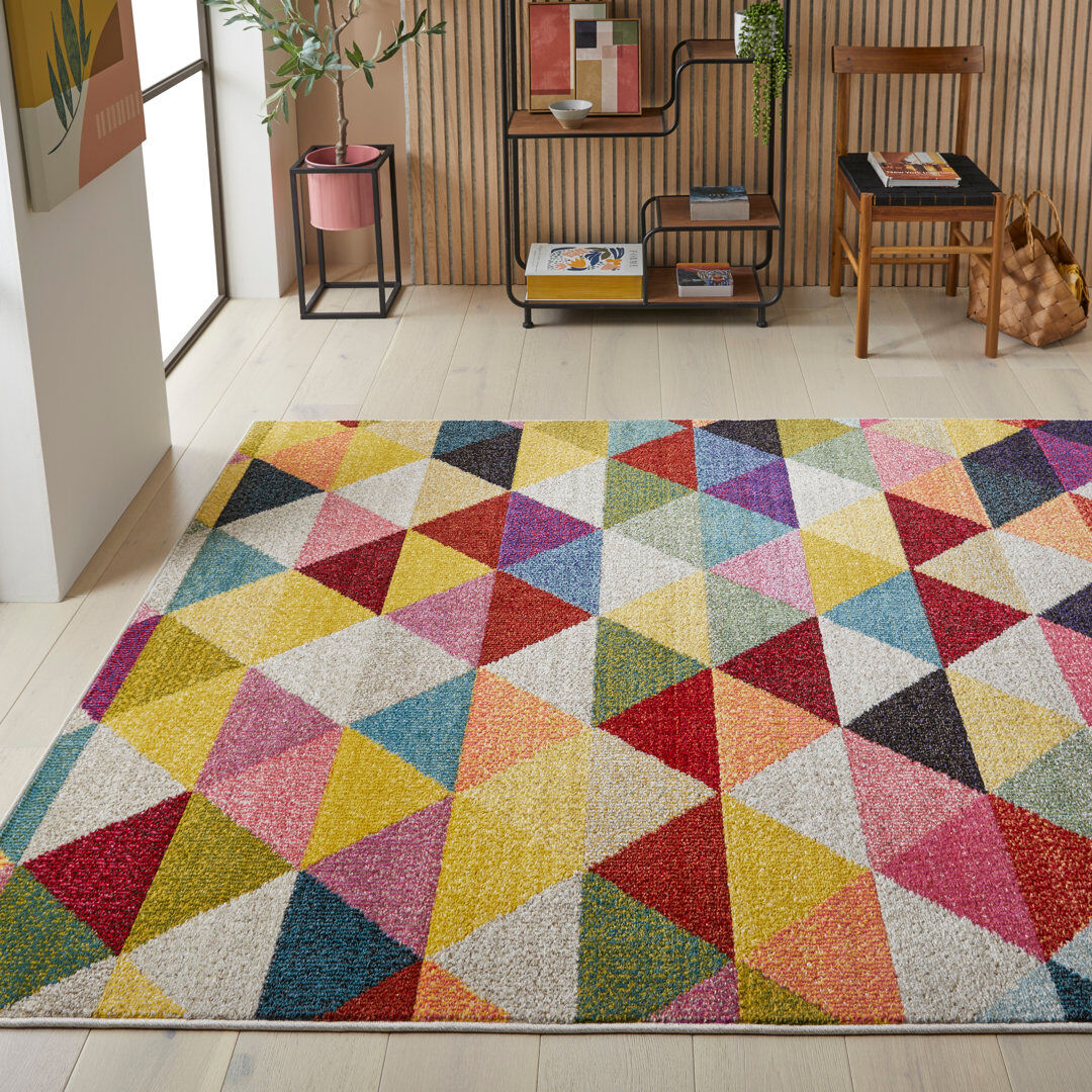 Concept Looms Geometric Area Rug Multi Rectangle 200 x 290cm