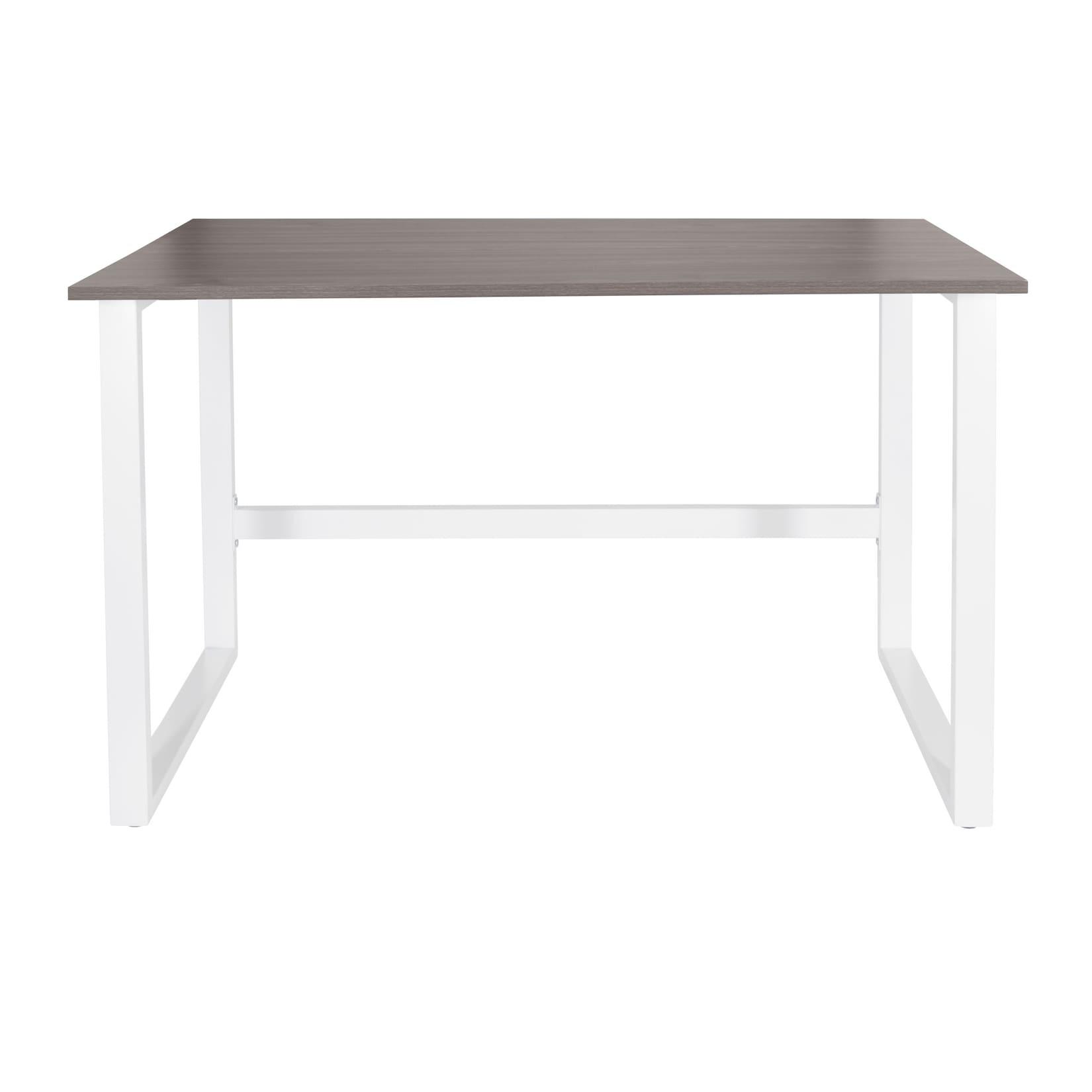 hjh OFFICE Schreibtisch WORKSPACE LIGHT I Melaminharzbeschichtete Spanplatte, Gestell pulverbeschichteter Stahl
