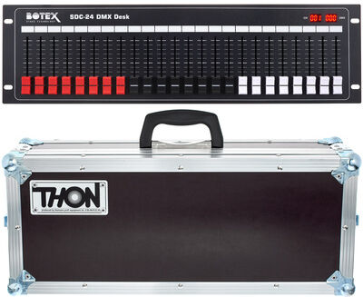 Botex SDC-24 DMX Desk Road Pack Phenol Braun