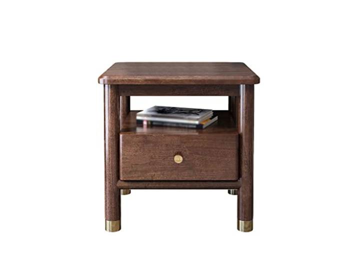 YCCHAH Bett mit Stauraum Nachttisch Zuhause Wohnzimmer Schlafzimmer Retro Beistelltisch Aufbewahrungsschrank Schublade Schließfach Desktop