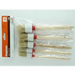 Rundpinsel Künstlerpinsel Set 5-teilig für präzise Malerei – Ideal für Acryl, Öl, Aquarell in Größen 2, 4, 6, 8, 10 Schwarz Holzgriff