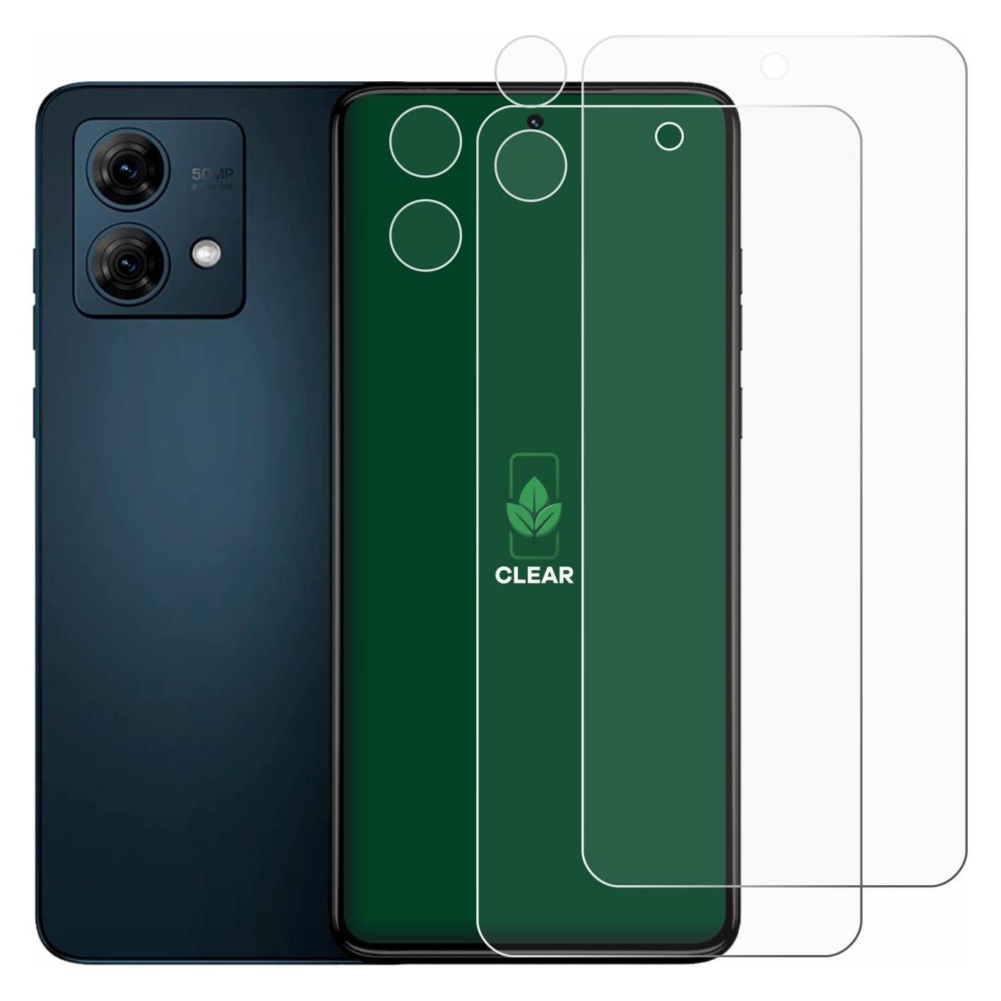 ScreenLeaf Schutzfolie für Motorola Moto G84 (Display+Kamera) Displayschutz Display Schutz Folie Klar (Motorola Moto G84) (6151494)
