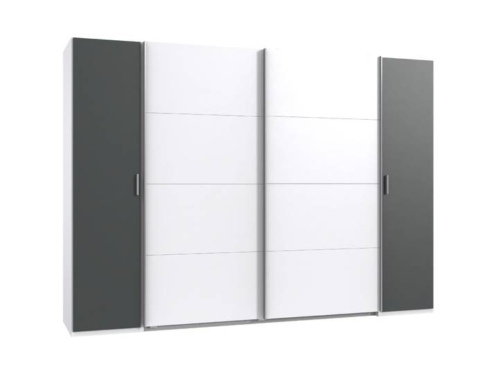 Schrank Filipo Weiss/graphit Holzwerkstoff B 316 cm
