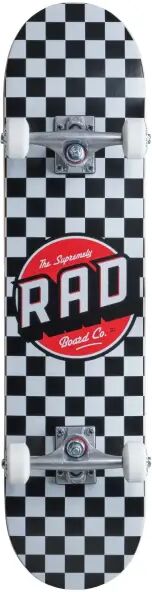 RAD Skateboards Skateboard Komplettboard RAD Checkers (7.75" - Checkers Black)