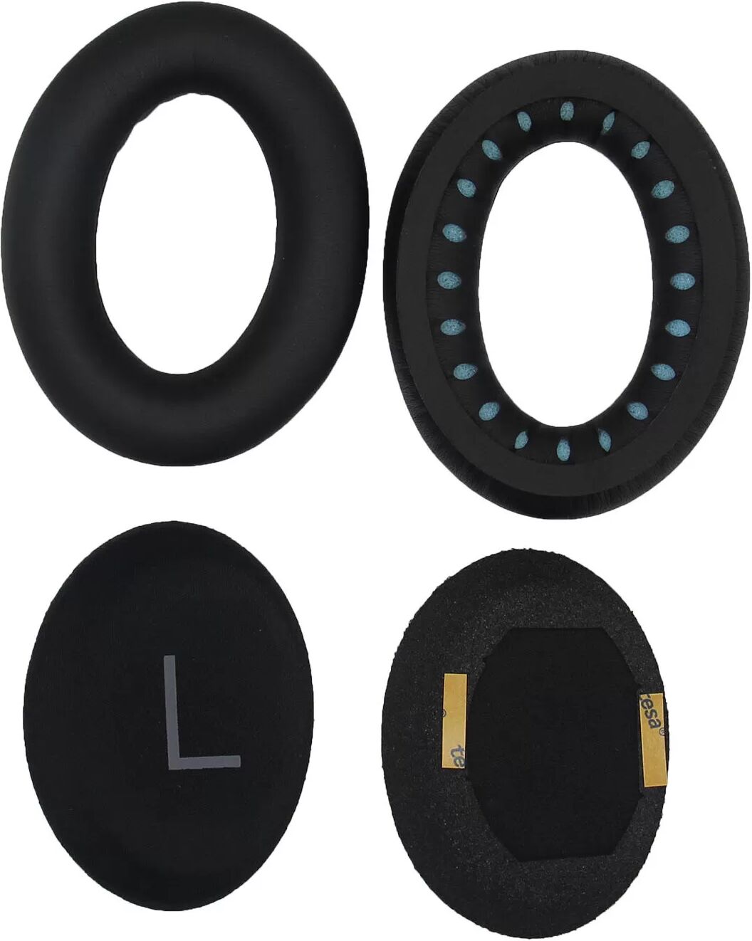 INF Ersatz-Ohrpolster für Bose QuietComfort 45 Schwarz