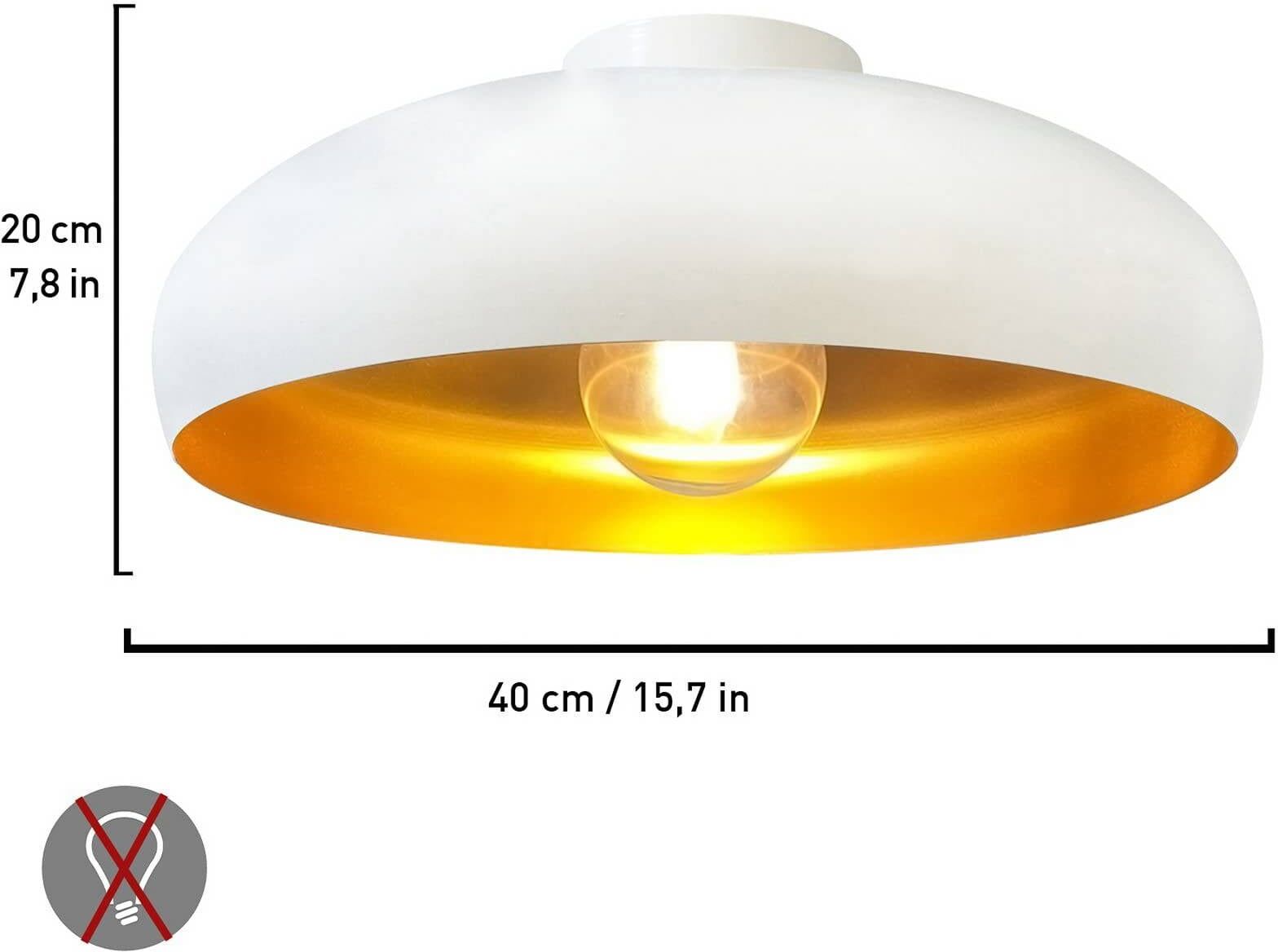 Deckenlampe Olli ROYALTECH, dimmbar, für Wohn- / Esszimmer, Metall, Deckenlampe
