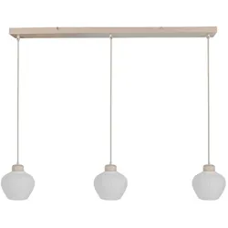 anne light & home Pendelleuchte 3-fl. "Travino" 4599CR Creme STE-4599CR