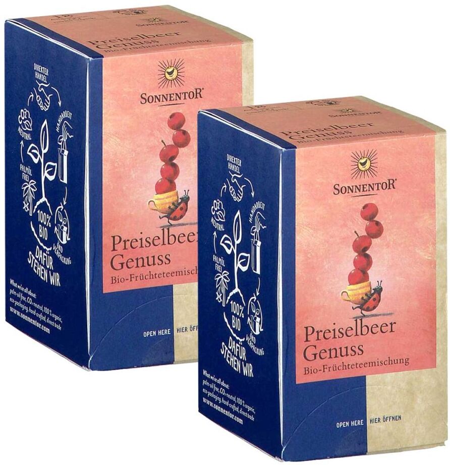 SonnentoR Preiselbeer Genuss Tee 2x18stk