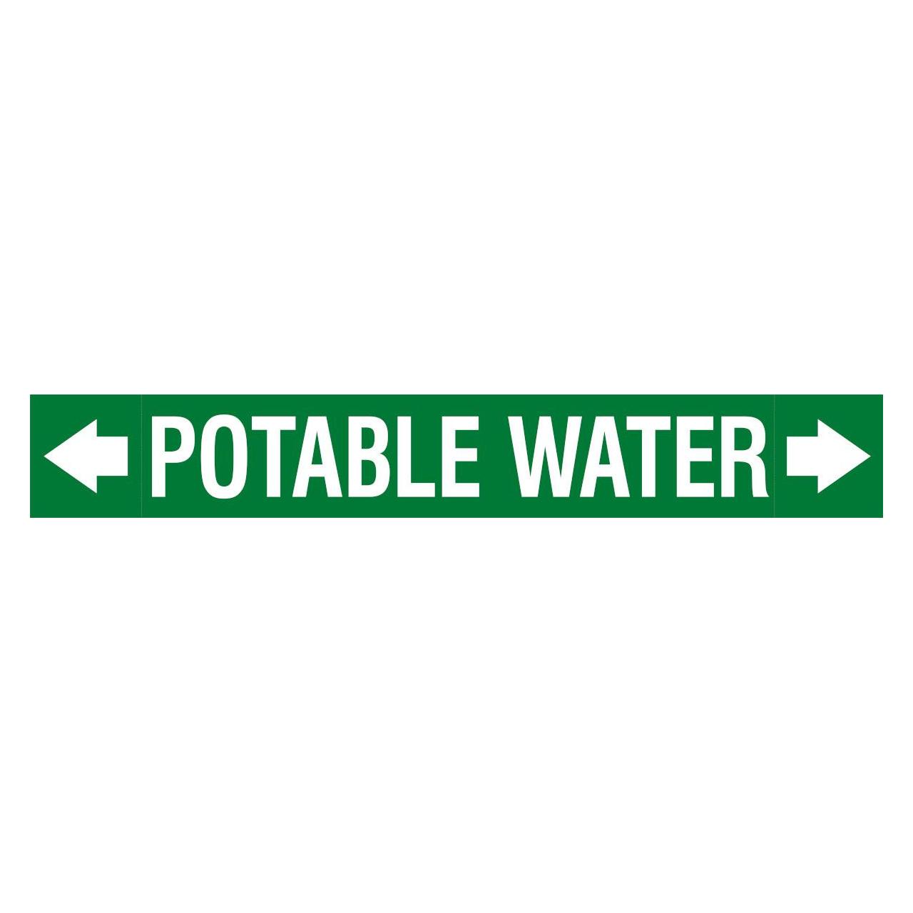 Brady ASME - Rohrmarkierer - Potable Water (ASMEPM-100X690MM-POTABLE WATER)