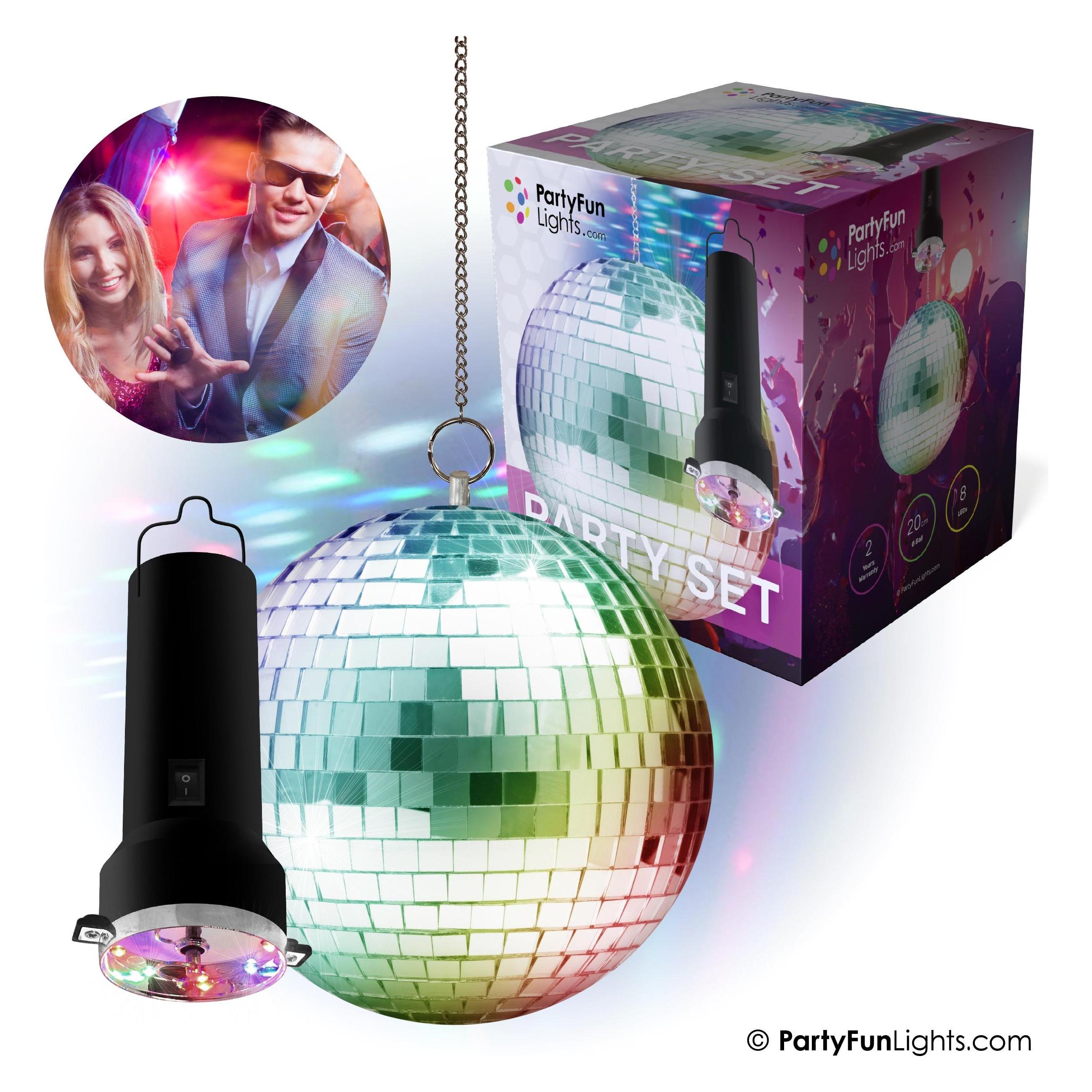 PartyFun Lights Discokugel (20 cm) (86277)