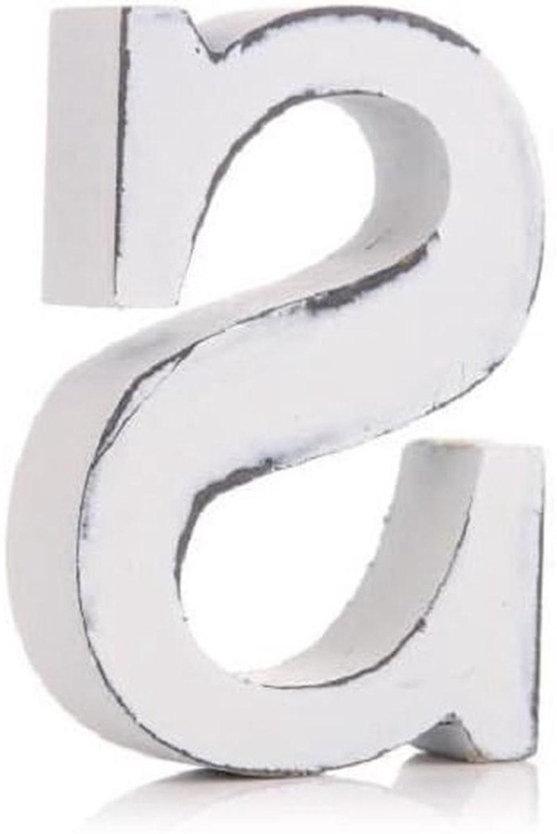 Wit Houten Alfabet Decoratie Letters - 11 cm Hoog