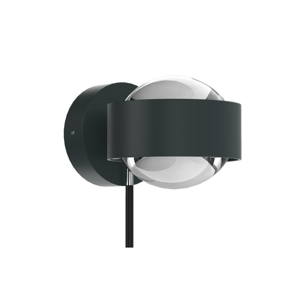 Top Light Puk Mini Wall + Wandleuchte (anthrazit matt-chrom, Linse klar / Linse ... anthrazit matt-chrom | Linse klar / Linse klar | Standard-Fassung 2-0802-23+2x2-2026
