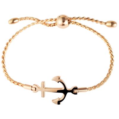 Armband ADELIA´S "Armband aus Edelstahl 22,5 cm", gold, Armbänder, Damen, 22cm, Edelstahl, Armband, Ideal als Geschenk – dezent und elegant