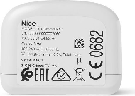 Nice Bidi-Dimmer Mono- Und Bidirektionale Schnittstelle Für Yubii-Heimlicht- Und Dimmermanagement