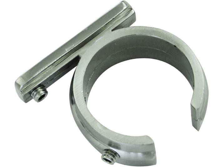 Verbinder GARDINIA Memphis , silber (edelstahlfarben), Gardinenstangenhalterungen, Verbinder, Serie Einzelprogramm Memphis Ø 16 mm