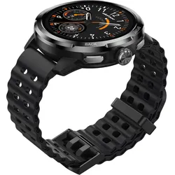 Ulefone Armor Watch Pro Black (48 mm, Edelstahl, Kunststoff, Schwarz, ohne SIM), Smartwatch