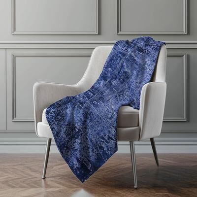 Addison Rugs Premium Machine Washable Solid Imprints Sherpa Throw Blanket