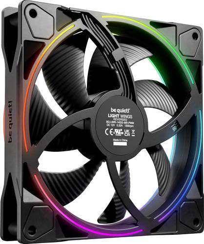 BeQuiet LIGHT WINGS | 140mm PWM Reverse Black PC-Gehäuse-Lüfter Schwarz