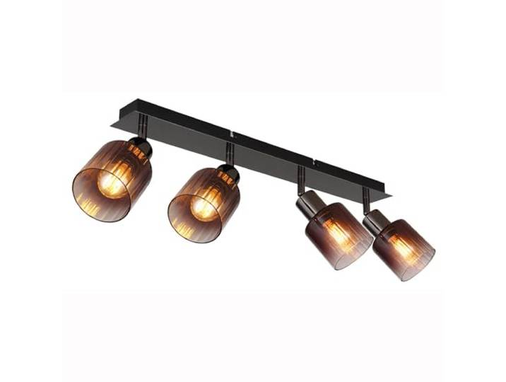 Deckenleuchte Deckenlampe Wohnzimmerlampe Spots verstellbar Schwarz Kupferfarbe