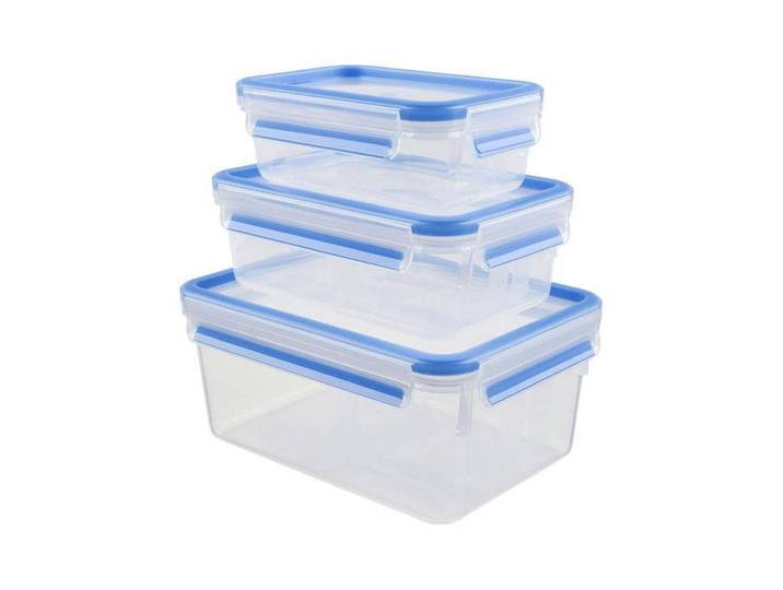 Aufbewahrungssystem EMSA Blau/Transparent , blau (blau, transparent), Kunststoff, Lebensmittelaufbewahrungsbehälter, Aufbewahrungssystem